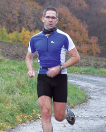 Christoph Ketzer beim Lauftraining