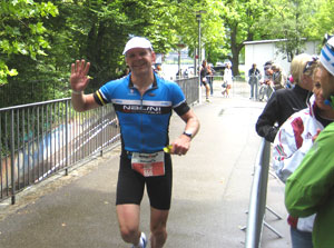 Kowalke beim Marathon beim Ironman Schweiz