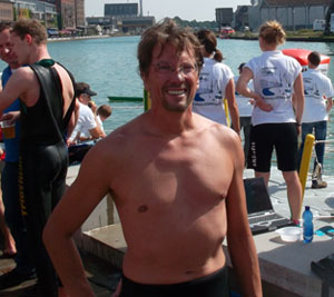 Stefan Grote beim Ultraschwimmen in Münster